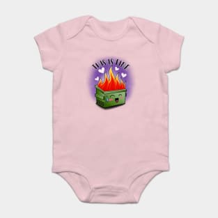 This Is Fine Baby Bodysuit